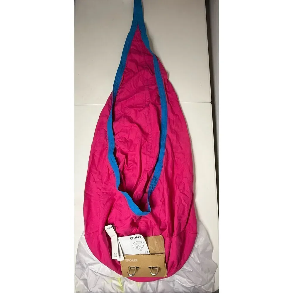 Rare Limited Edition IKEA Ekorre Hammock Swing Hanging Chair Kids Pink Full Set